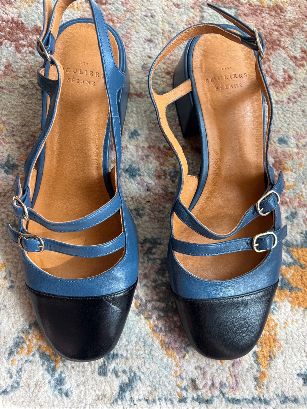 Sezane Denim/Black Paula Babies